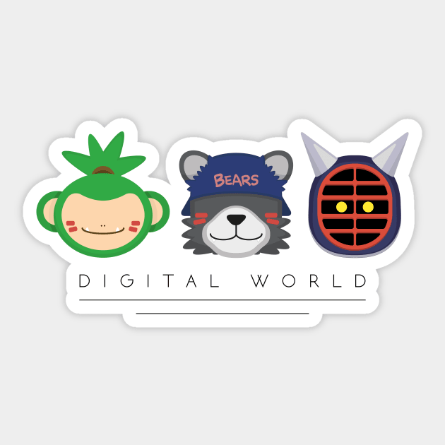 D i g i t a l   W o r l d Sticker by Deramon Digoyo